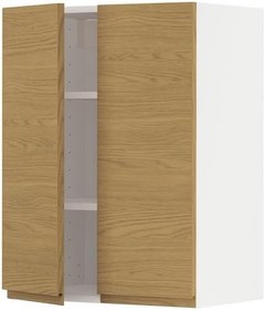 Resim Mutfak duvar dolabı, VOXTORP meşe görünümlü, 60x80 cm, 2 kapaklı 