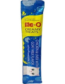 Resim Me-O Tavuklu Ciğerli ve Keçi Sütlü Likit Kedi Ödül Maması 15 G 