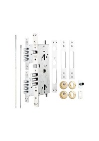 Resim Kale 256 Multisistem Merkezi Çelik Kapı Kilidi - Krom Bm +gnc Nikel Silindirli Rozetsiz 