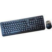 Resim Platoon 2.4Ghz Multimedya Standart Kablosuz Klavye Mouse Set Ofis Klavye Set 