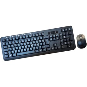Resim Platoon 2.4Ghz Multimedya Standart Kablosuz Klavye Mouse Set Ofis Klavye Set 