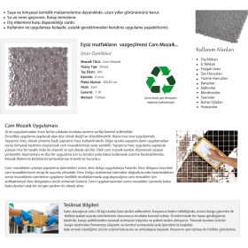 Resim Mutfak Tezgah Arası, Banyo, Havuz, Sauna, Spa ve Tüm Yüzeyler İçin Cam Mozaik 