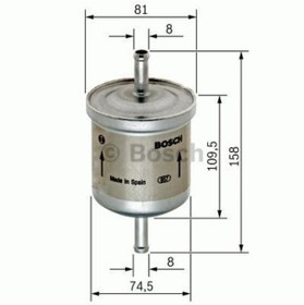 Resim BOSCH 450905030 BENZİN FİLTRESİ R9 R11 R19 R21 CLIO I LAGUNA SAFR 