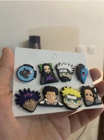 Resim Naruto Kakashi Crocks Terlik Süsü Jibbitz Crocs Aksesuarı 8 Adet 