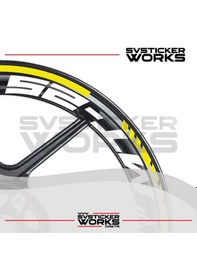 Resim Yamaha Mt-25 Jant Sticker Dış Ve İç Set Sticker Jant Şeridi Sarı 