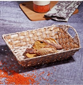 Resim Rattan Ekmeklik Ekmek Sepeti Dikdörtgen 35 24,5 8 Kahverengi 