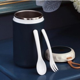 Resim Backpacker Paslanmaz Çelik Yemek Termosu 750ml Lacivert 