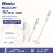 Resim Simplus Basit Ev Tipi Kablolu Elektrikli Süpürge 400W Yüksek Güçlü Çok Fonksiyonlu Elektrikli Süpürge Kablo Uzunluğu 4M/157Inç 