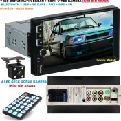 Resim Ucuzcu Market 7 Inç Dokunmatik Double Teyp + 4 LED Gece Görüş Geri Vites Kamera Ikisi Bir Arada 