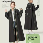 Resim Kadınlar İçin Tam Kapsamlı Uzun Yağmurluk - Rüzgar Geçirmez Yüksek Kalite Mont, 10cm Uzatmalı Fermuarlı, Geniş Kapüşonlu, Esnek Kol Manşetleri - Hafif Bej Renkli Yağmur Giysisi, Günlük Kullanım, Seyahat ve Resmi Etkinlikler İçin - Esnemeyen Kumaş, Moda Yağmurluk, Şık Tasarım 