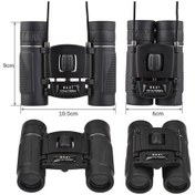 Resim Andoer-2 Hafif Mini Dürbün Yetişkinler Için Katlanabilir Cep Siyah 