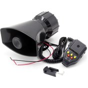 Resim Araba Kayıt Siren Hoparlörü, 12v 100w 3 Ton Araba Siren K20341 