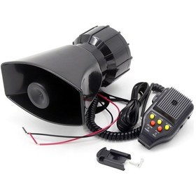 Resim Araba Kayıt Siren Hoparlörü, 12v 100w 3 Ton Araba Siren K20341 