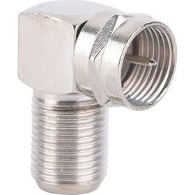Resim Ata Elektronik 90 Derece L Tip Vidalı Metal F Konnektör Uydu Anten Lnb Kablo Ucu Konnektör 5 Adet 