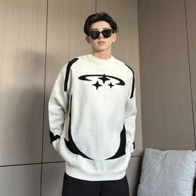 Resim Contrast Y2K Moda Örme Kazak - Beyaz / L 