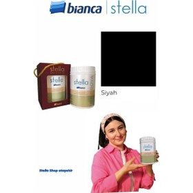 Resim Stella Su Bazlı Saf Akrilik Boya 500ml - Siyah 