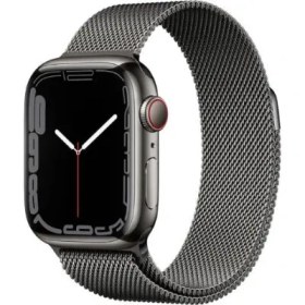 Resim Apple Watch Series 7 GPS + Cellular 41mm Çelik Kasa Akıllı Saat | Outlet 