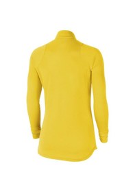 Resim Nike Academy Dri Fit Half Zip Kadın Sarı Dik Yaka Sweatshirt Sarı 