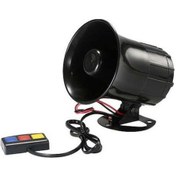 Resim Createtech 12v 3 Ton Sesli Güvenlik Uyarı Siren Korna 