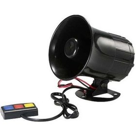 Resim Createtech 12v 3 Ton Sesli Güvenlik Uyarı Siren Korna 
