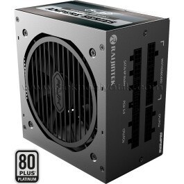 Resim Raijintek AMPERE 1200W 80+ PLATINUM ATX 3.1 Ampere PCIe 5.1 Full Moduler Siyah Güç Kaynağı (0R30B00012) 