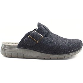 Resim Jasmin Ortopedik İthal Keçe Erkek Ev Terliği – Kaymaz Taban 