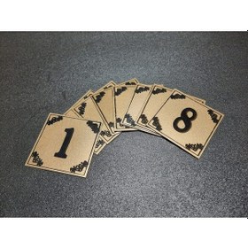 Resim Kapı Numarası 6X6 Cm Yapışkanlı No 1'Den 8 E 