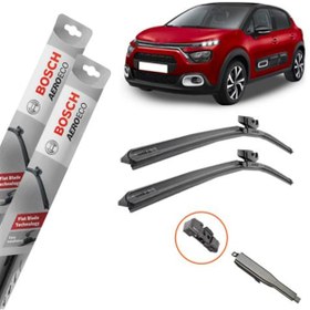Resim Citroen C3 Muz Silecek Takımı Ön Bosch Aeroeco 2017-2020 