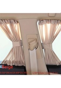 Resim Chuangyinshop 2 Adet Evrensel Araç Yan Cam Güneşlikleri Gray 50s 19.69 X 15.35 Inç Uv Koruma Katlanabilir 