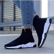 Resim ebulduk Ünisex Çocuk Çorap Sneaker Siyah Model 