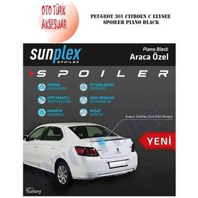 Resim Peugeot 301 Citroen C Elysee Spoiler Piano Black 