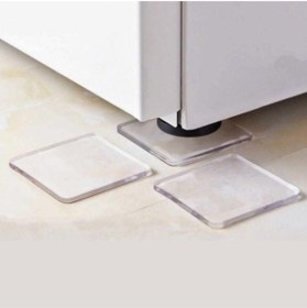 Resim RELATOS 4'lü Silikon Şeffaf Koltuk Mobilya Masa Beyaz Eşya Yazıcı Koruyucu Kaydırmaz Dayanıklı Pedler 
