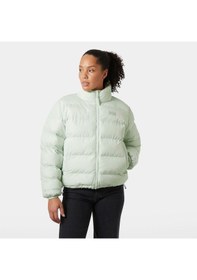 Resim Helly Hansen Yu 23 Reversible Puffer Kadın Beyaz Dik Yaka Mont Beyaz 