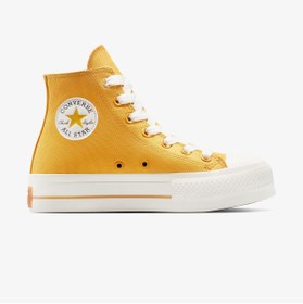 Resim Converse Chuck Taylor All Star Lift Platform Kadın Sarı Sneaker 