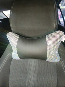 Resim Yaldız Taşlı Boyun Yastığı Oto Yastığı 2 Li Yaldız 