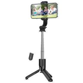 Resim More TR HOCO K17 Bluetooth Uzaktan Kontrol Selfie Çubuğu Tripod 