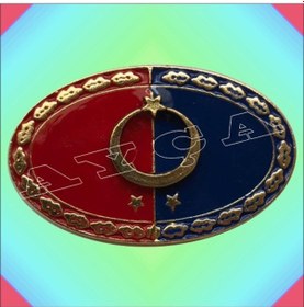 Resim Uzman Jandarma Kita Hizmet Büyük 2 Yildiz Brove kırmızı - lacivert 