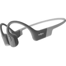Resim Shokz OpenRun Bluetooth 5.1, Kemik İletim Teknolojisi, IP67 Suya ve Toza Dayanıklı, 8 Saat Pil Ömrü, Açık Kulak Tasarımlı Kablosuz Spor Kulaklık – Gri (Standart Beden) 