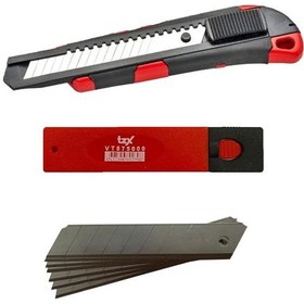 Resim Vıp-Tec Vt875117 Metal Profesyonel Maket Bıçağı 160X20MM + 10 Ade 