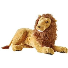 Resim Yumuşak Peluş Oyuncak Aslan MeridyenDukkan 70 Cm Aslan Çocuk Oyu 