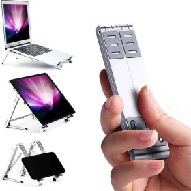 Resim Tianyeda Katlanabilir Metal Dizüstü Bilgisayar Tablet Telefon Tutucu (Yurt Dışından) 
