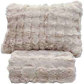 Resim Comfort Yorgan Seti Çift Kişilik Puff Loria Pudra 