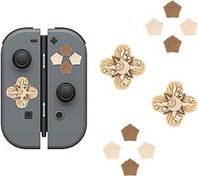 Resim GeekShare Silikon Çapraz D-Pad Düğme Kapak Seti Joystick Kapağı - ABXY Anahtar Düğmeleri Çıkartması Nintendo Switch/OLED Joy-Con ile Uyumlu - Yıldızlar 