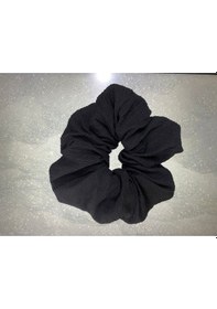 Resim Mois Atelier Siyah Kumaş Lastikli Kadın Simit Saç Tokası Siyah 