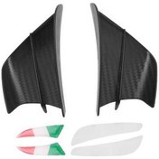 Resim Novahub Winglet V4 Spoiler Siyah Sabitleme S1000rr Rüzgar R1, Motosiklet Motosiklet Mat Kiti Kanat Kanat Altın Akışı Aerodinamik -10r İz Altın 