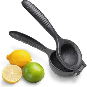 Resim AyrStore Döküm Limon Sıkacağı Limon Presi Büyük Boy 24 Cm, Siyah Metal Limon Sıkacağı, Döküm 