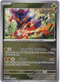 Resim Koraidon Reverse Holo 119/162 - Temporal Forces - Pokemon Kartı Mint 