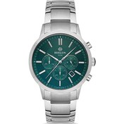 Resim Hislon Dt115s-15ss Yeşil Kadran Metal Kordon Erkek Saat - Yeni Sezon 
