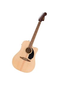 Resim Fender California Debut Redondo Ce Dreadnought Ceviz Klavye Naturel Elektro Akustik Gitar 