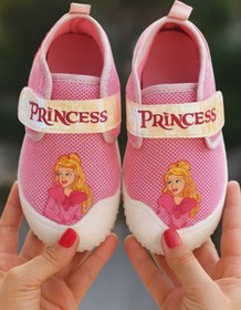 Resim gigigiyim Princess Baskılı Kız Bebek Panduf Pembe 